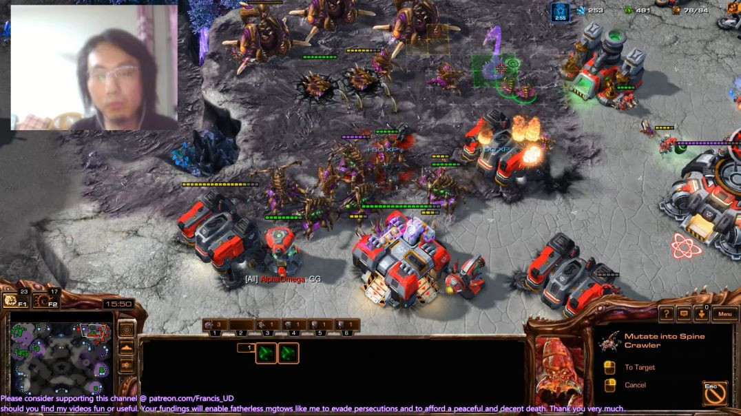 starcraft2 at long last tonight I had my vengeance! against turtling terrans! rushes+nydus worms!