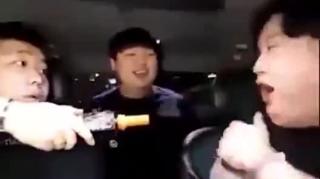 WITH FRIENDS LIKE THESE - watch the guy in the back seat closely.... LOL