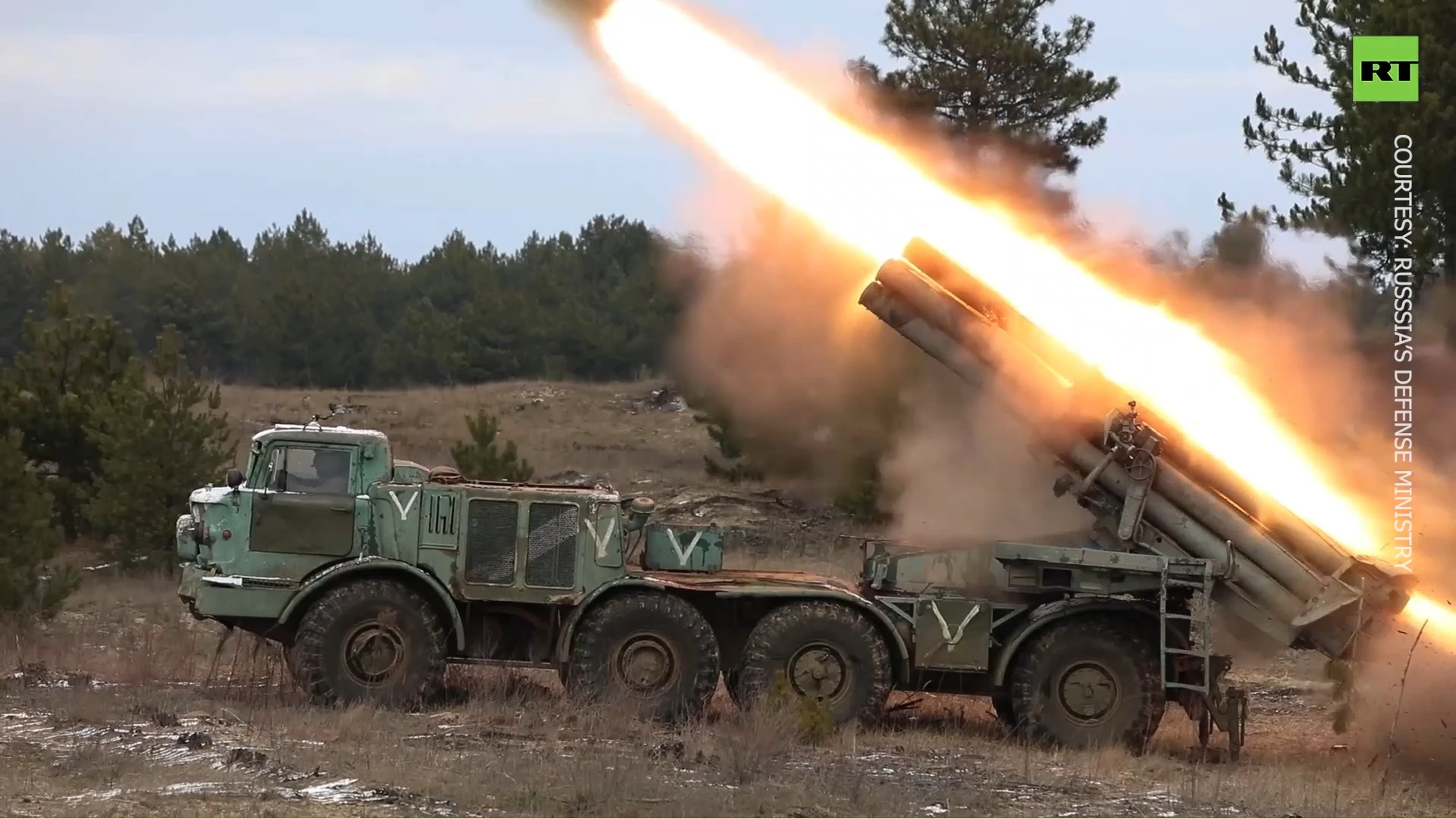 Russian MLRS systems destroy foreign military equipment provided to Ukrainian army