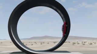 Cars vs Vertical Loop – BeamNG