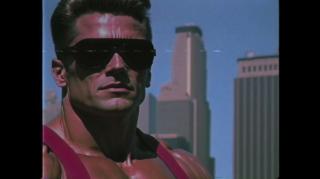 Duke Nukem as an 1980s action B-Movie AI ART