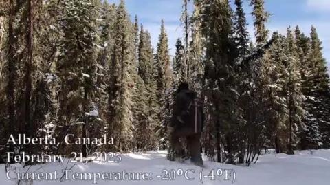 Surviving a -36° Night - No Tent -26 No Sleeping Bag (For Amr - watch how he uses the ferro rod to light the fire)