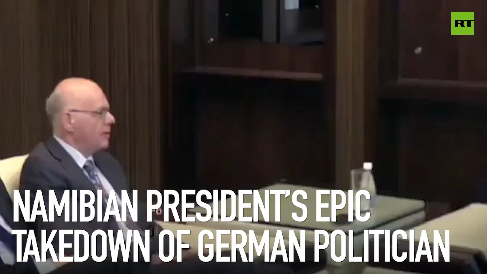 Namibian president’s epic takedown of German politician