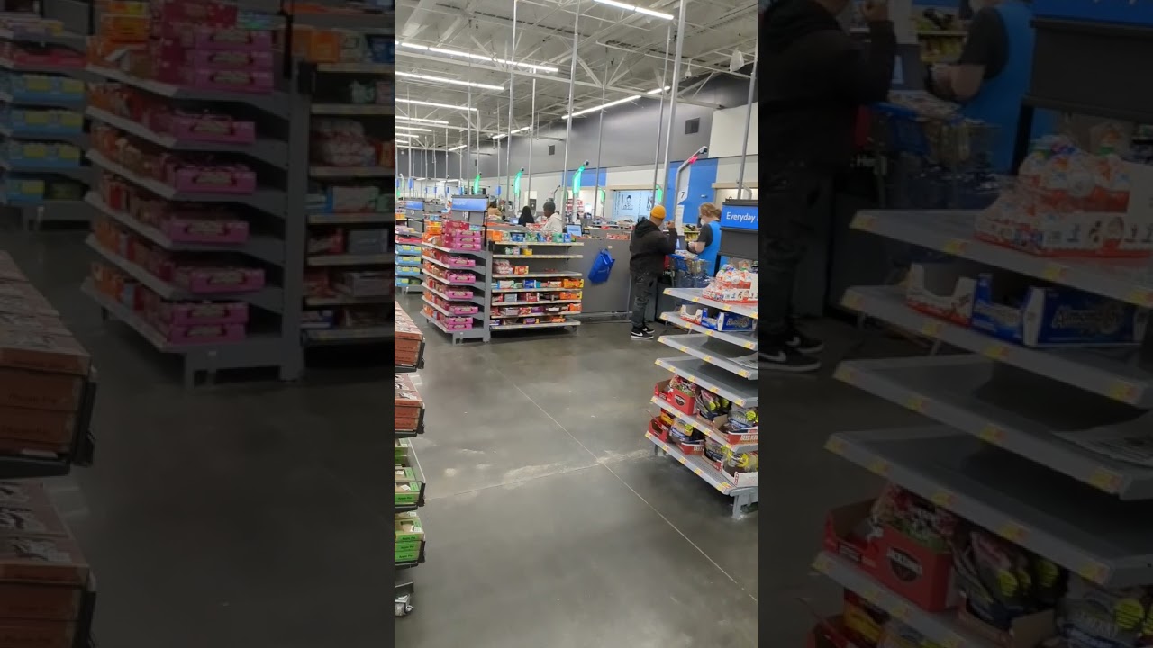 Walmart with ALL SELF CHECKOUT Registers!