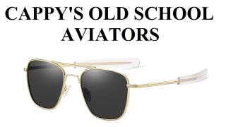 Old School Vietnam Era Aviator Glasses