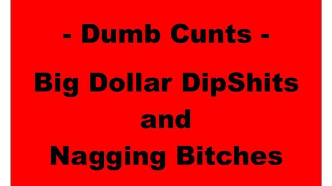 - Dumb Cunts - Big Dollar DipShits and Nagging Bitches