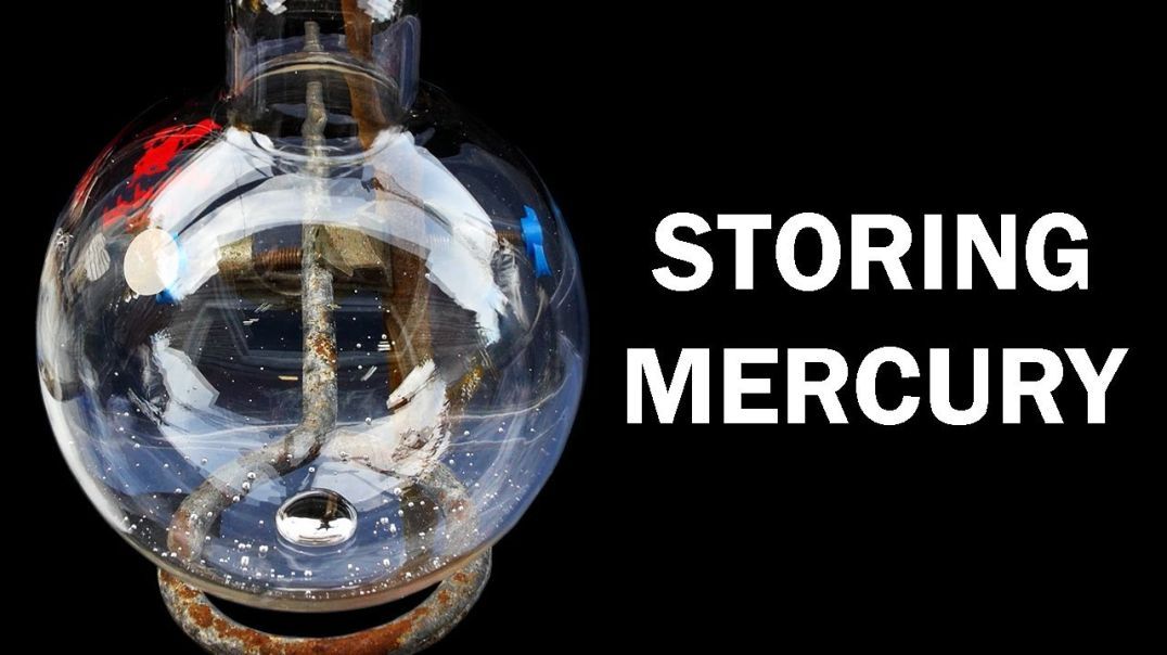 Storing mercury without water