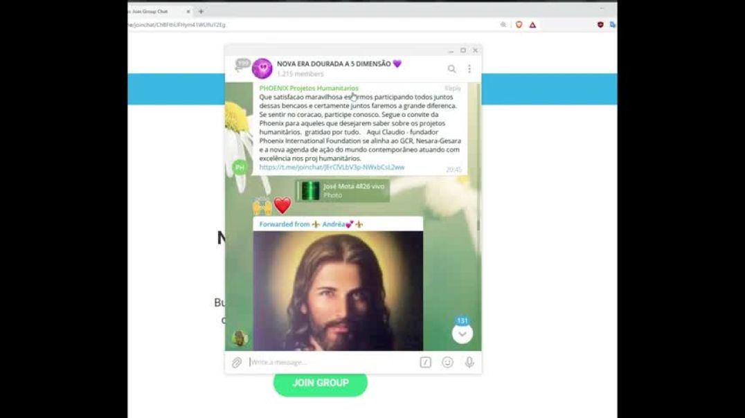 Modus operandi do estelionato do GESARA/NESARA no Telegram #1