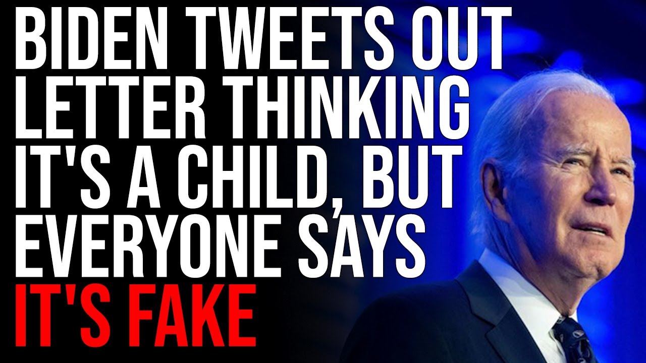 Biden Tweets Out Letter Thinking It's From A Child, But Everyone Says It's FAKE