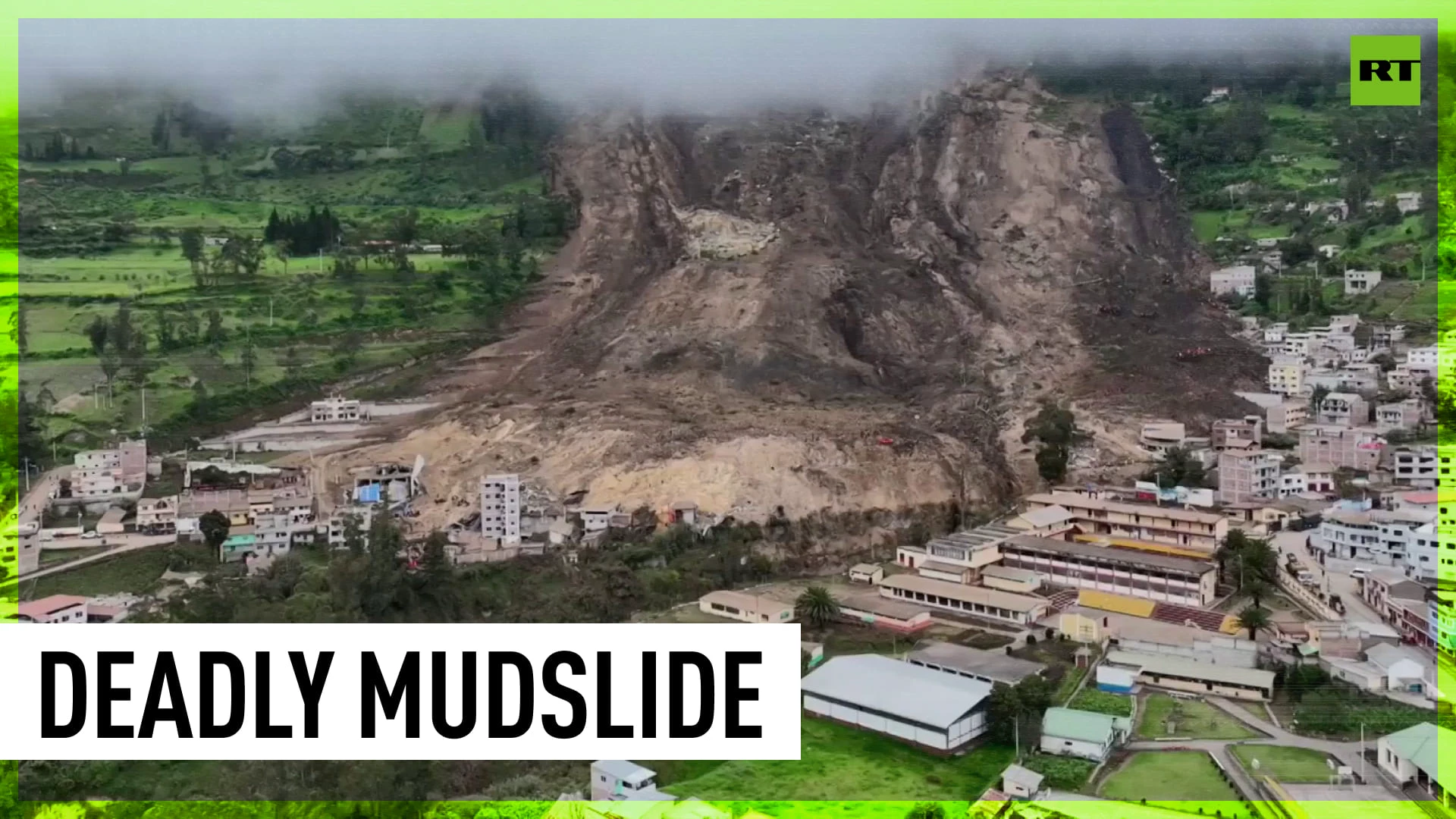 Huge landslide buries dozens of homes in Ecuador