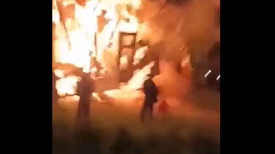 YOU DON'T START BONFIRES WITH GASOLINE...HERES WHY. ST. JOSEPH'S DAY BONFIRE IN TARANTO, ITALY ?