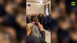 Georgian lawmakers fight over 'foreign agents' bill