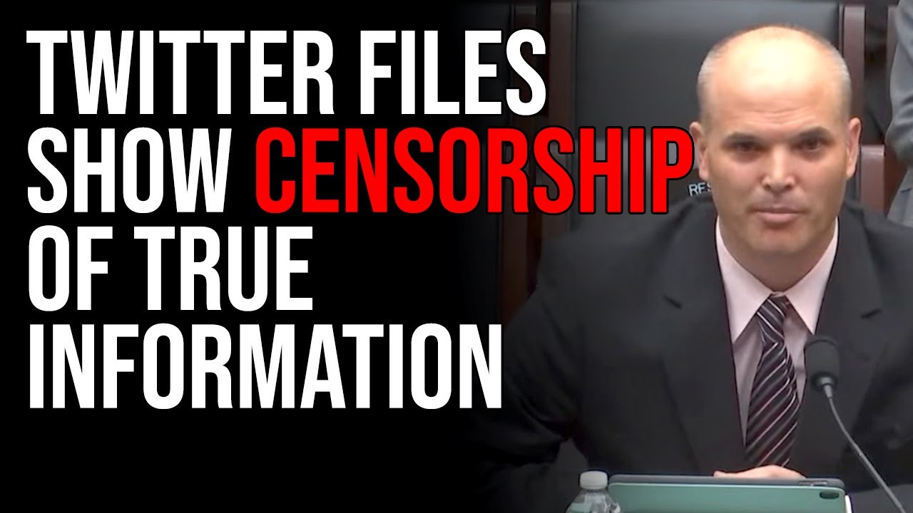 Twitter Files Show Censorship Of True Information, Defending Big Pharma & Vaccines