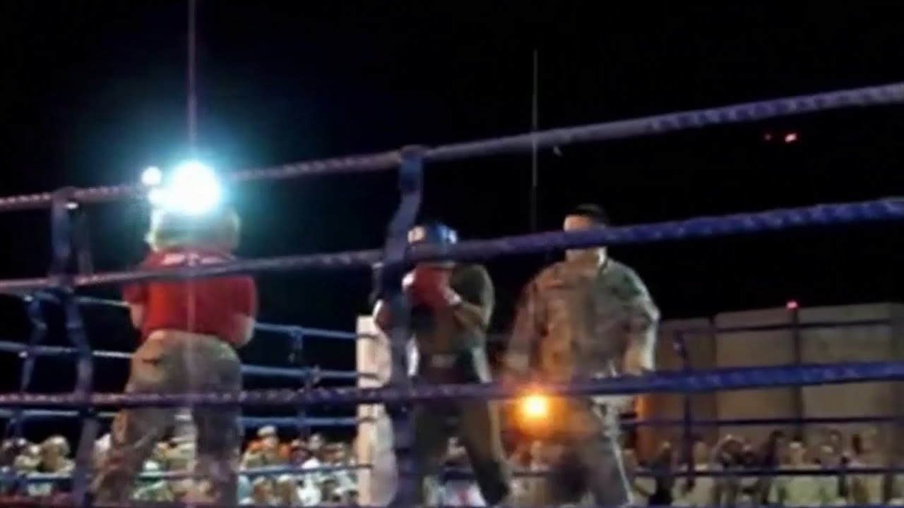 Man Vs Woman Boxing Military Style