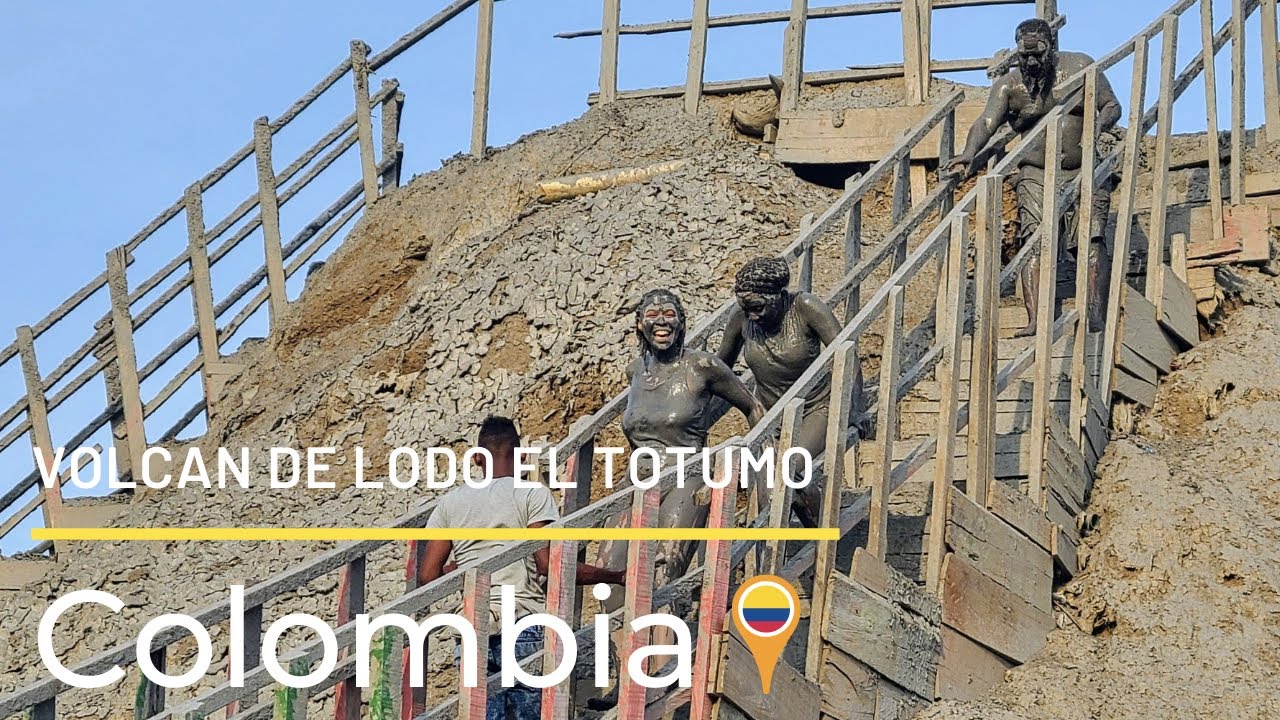 Therapeutic Bath in Volcan de Lodo El Totumo #mudbath, #cartagena, #colombia,