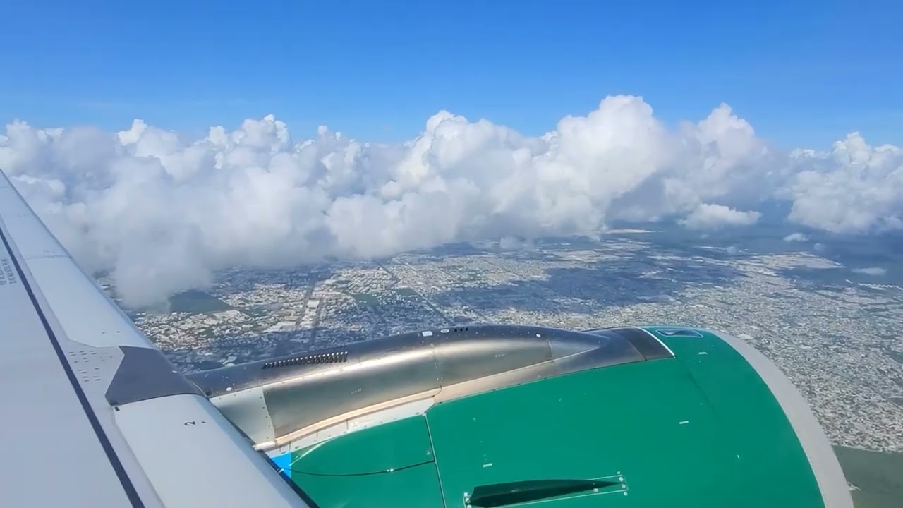 2.5 Hours Flight on Frontier Airlines from Cancun to Atlanta.