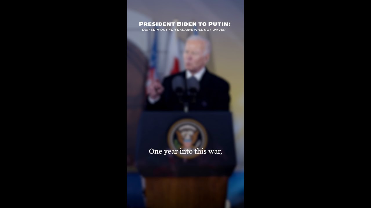 President Biden to Putin: Our Support for Ukraine Will Not Waver