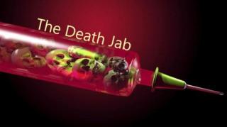 ASAIN WOMEN WALKS WITH THE REAPER AT A VAX ONLY SALON.