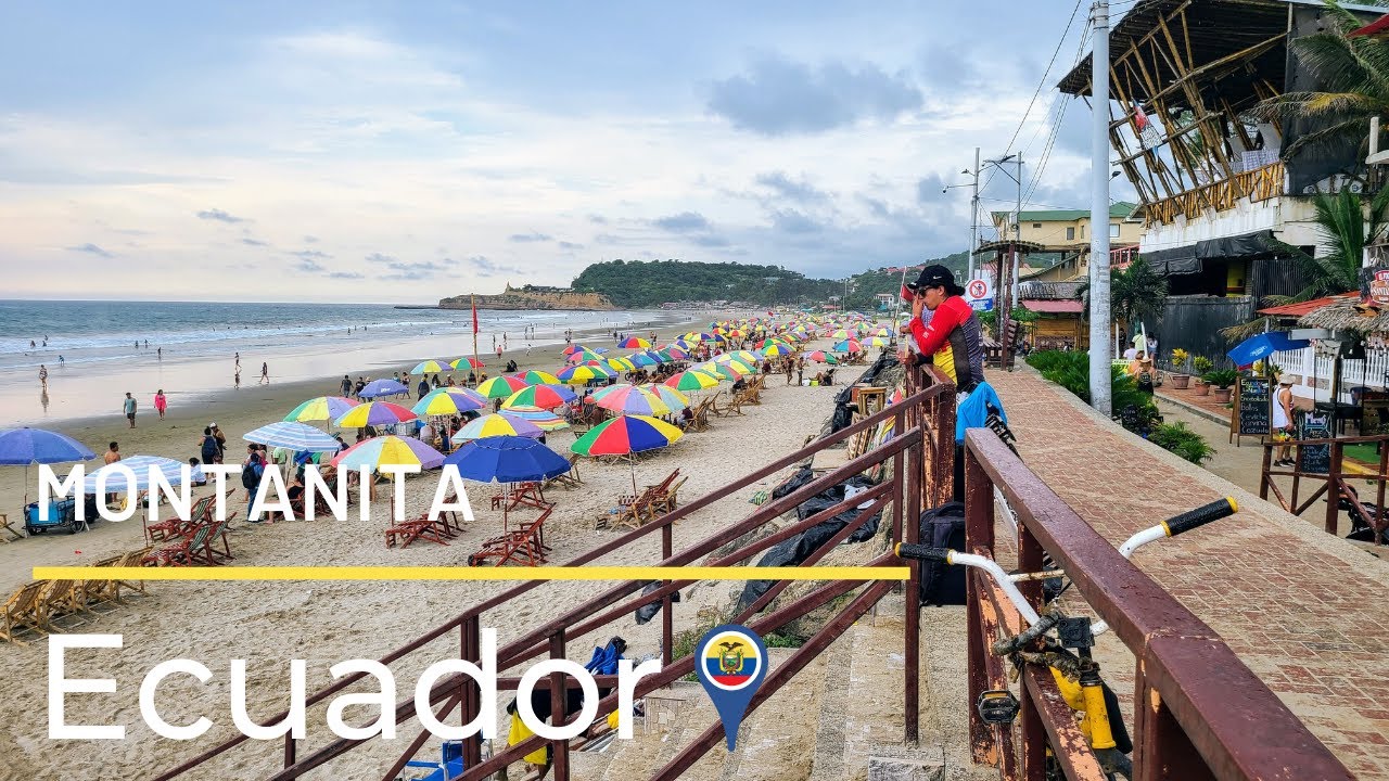 Pacific Beach Town in Montanita, Ecuador ?? #beachtown, #montanita, #ecuador,