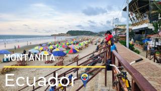 Pacific Beach Town in Montanita, Ecuador ?? #beachtown, #montanita, #ecuador,