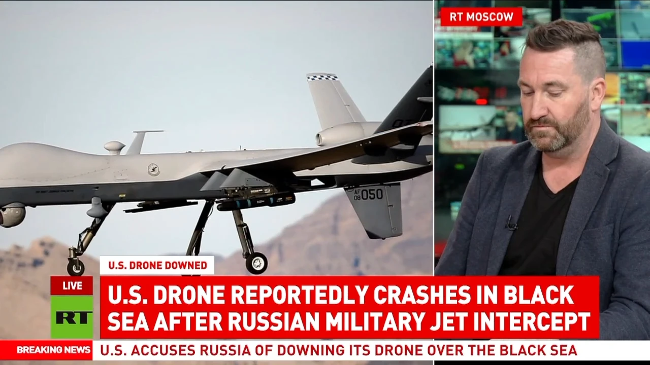 US drone reportedly brought down in Black Sea after Russian military jet intercept