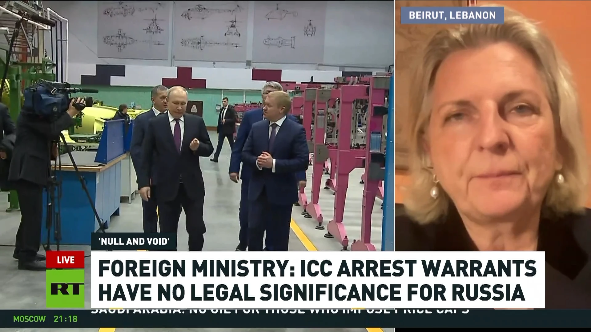 There are no ramifications at all – Karin Kneissl on the ICC’s ‘arrest warrant’ for Putin