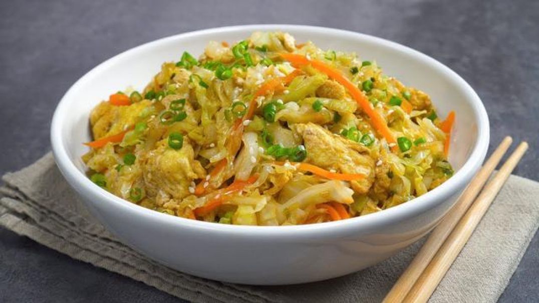 EASY DINNER in 25 Minutes! Asian Style EGG FRIED CABBAGE | Cabbage Egg FRY. Recipe by Always Yummy!