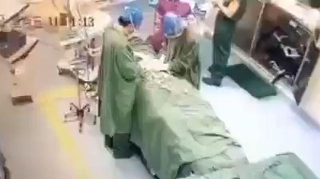 Triple jabbed Australian surgeon stroking out mid-surgery.   Again, this is apocalyptic.