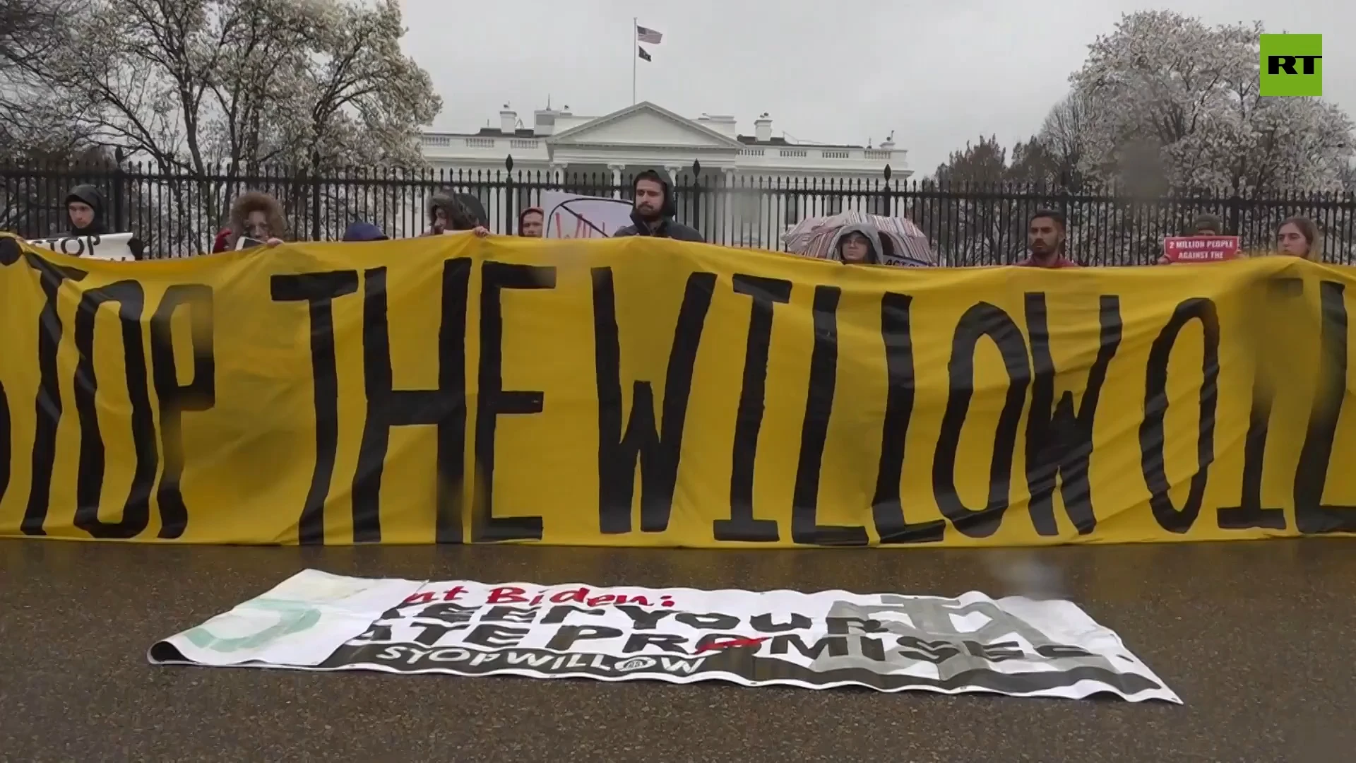 Climate activists protest Willow Project outside White House