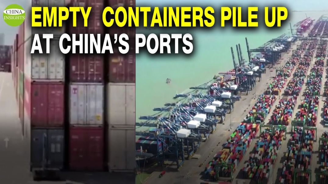 Stacked at 6 to 7 levels! Shipping Rates Plummet and China is losing the world's factory status