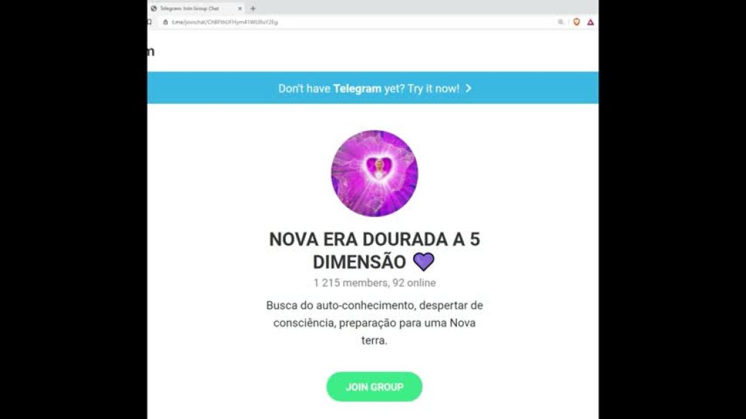 Modus operandi do estelionato do GESARA/NESARA no Telegram #3