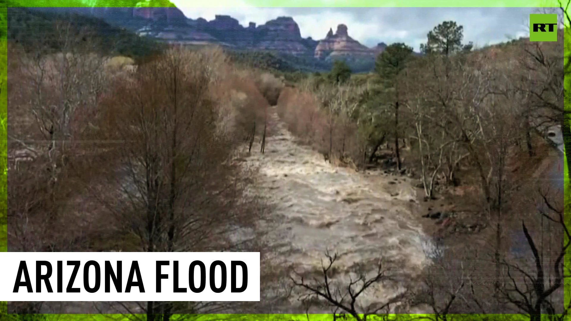 Arizona town flooded after heavy rainfall & snowmelt