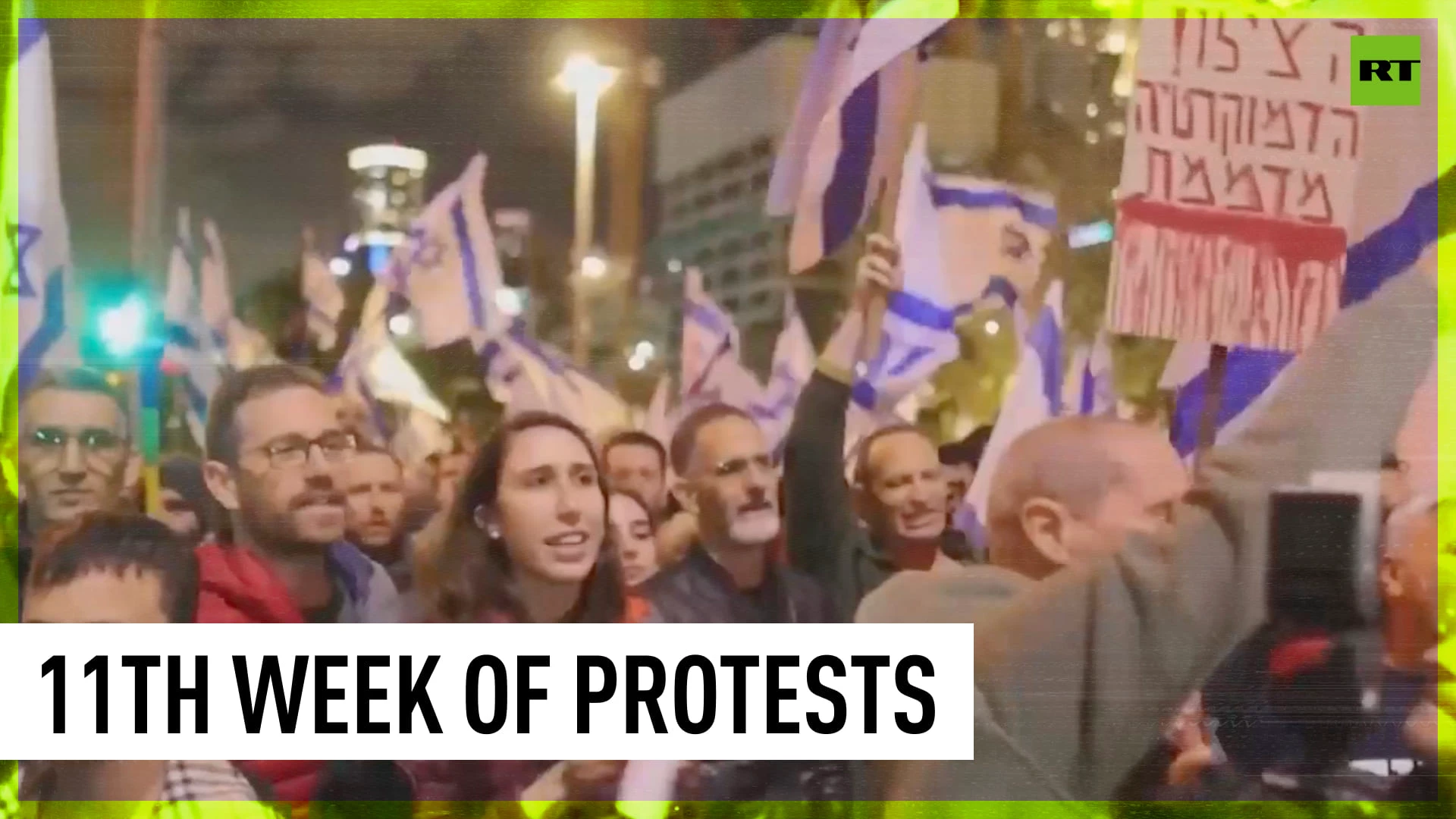 Politically divided Israelis face off in Tel Aviv