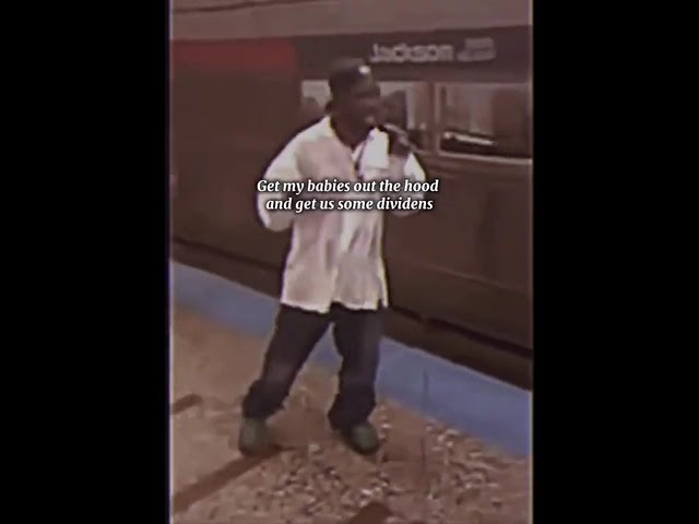 Homeless man rapping on Chicago subway