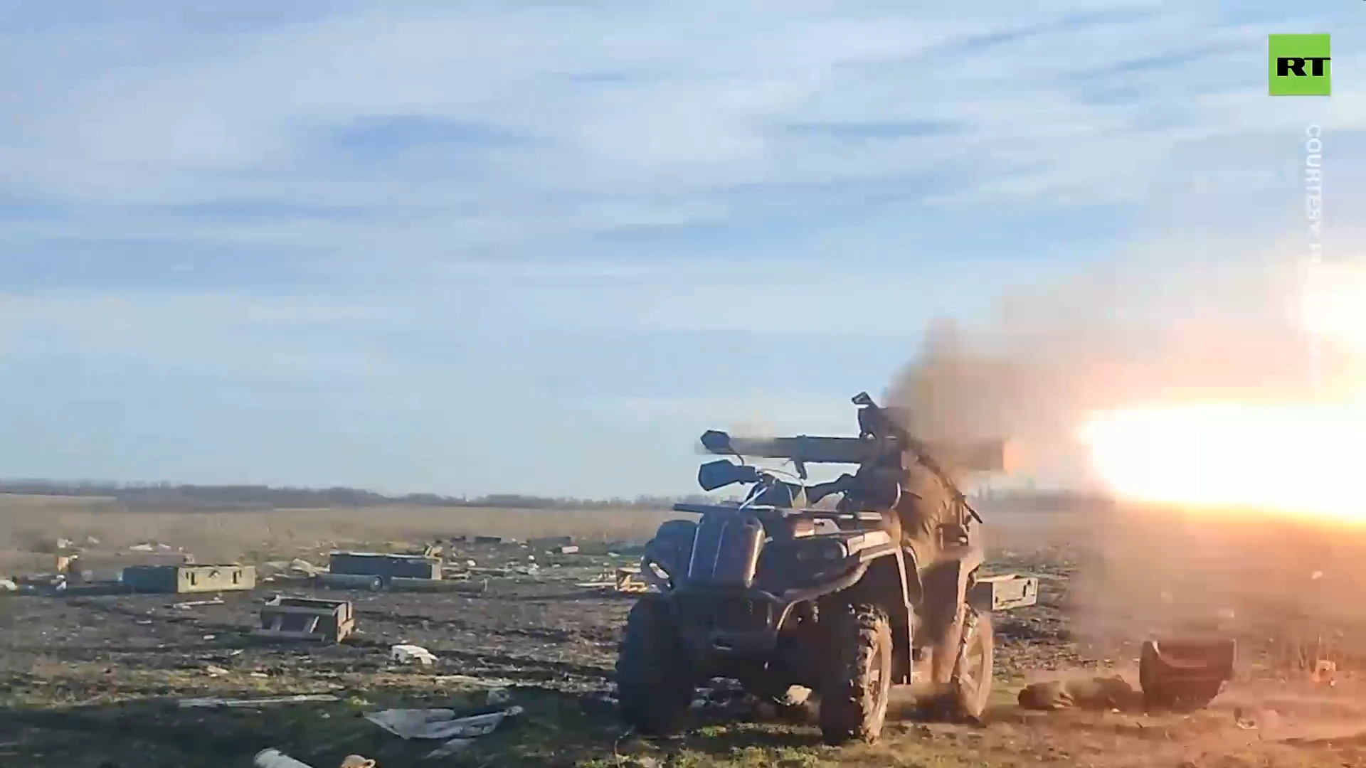 Russian missile-armed quad bikes target Ukrainian forces