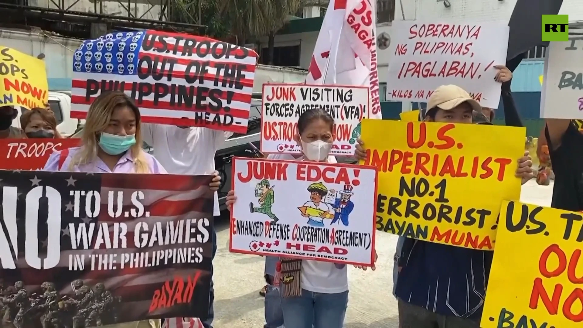 'No to US wargames in the Philippines' | Locals protest US-Philippines drills