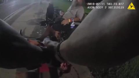 Nigger holding a knife to the neck of a wheelchair bound vet is put down