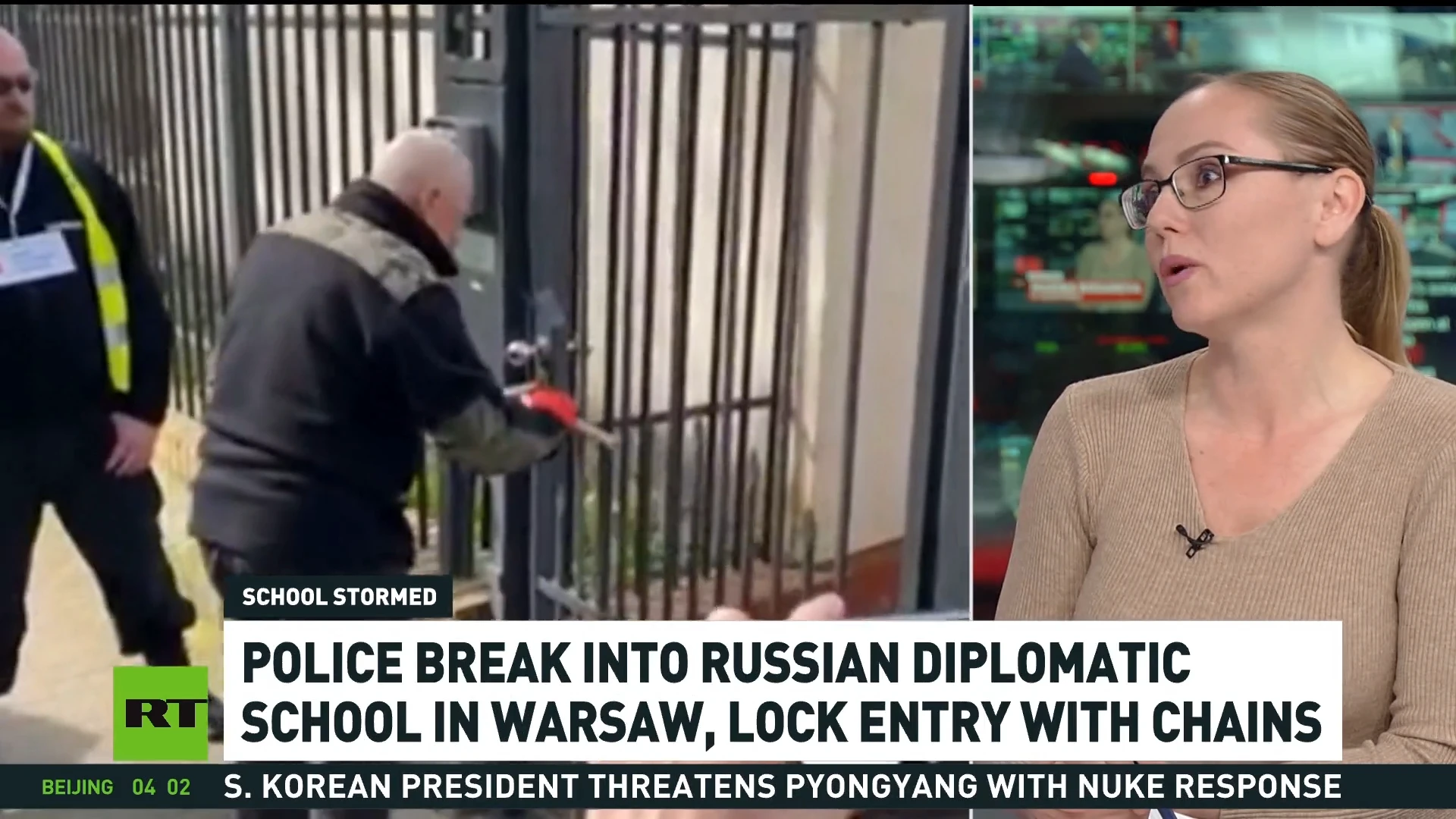 Polish police raid Russian school in Warsaw