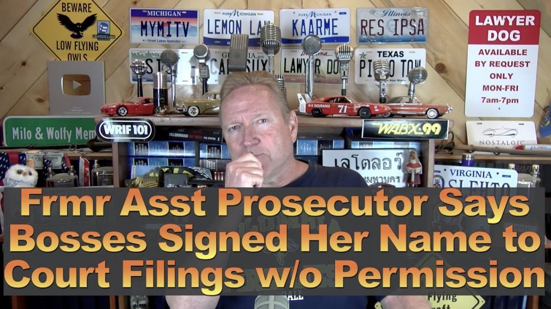 Frmr Asst Prosecutor Says Bosses Signed Her Name w/o Her Permission 12 min charging not charging