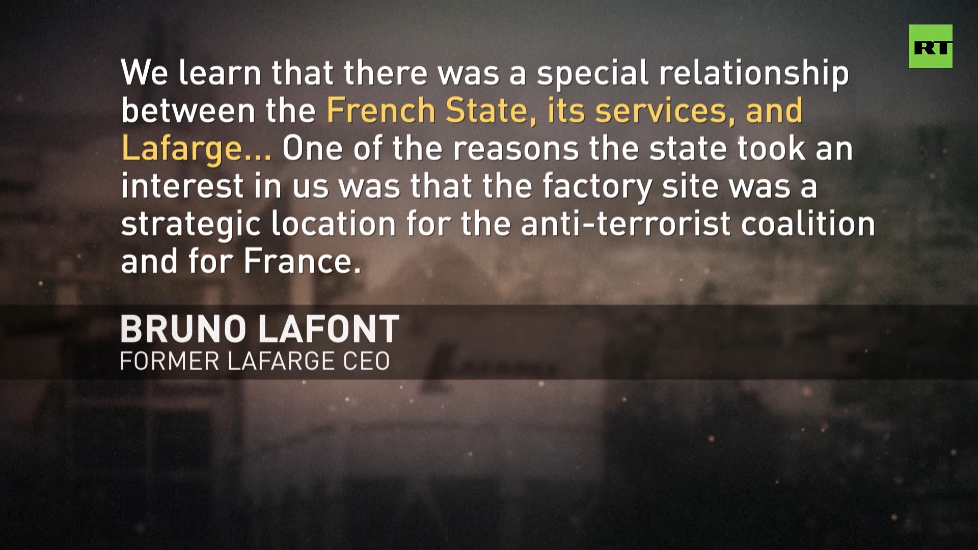 French intelligence funded ISIS while claiming to fight terrorism - fmr Lafarge CEO