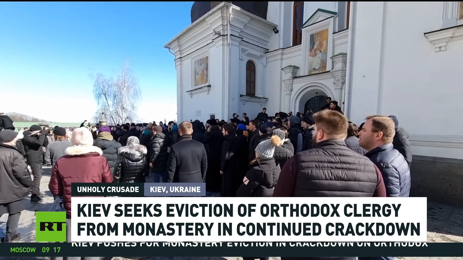 Kiev seeks eviction of Orthodox clergy as religious crackdown continues