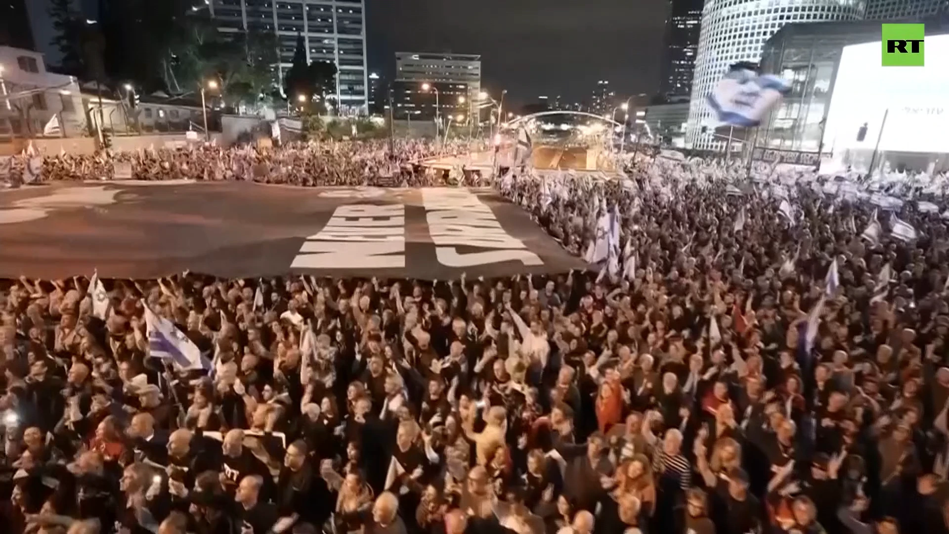 Sea of people engulfs Tel Aviv in protest against judicial reforms