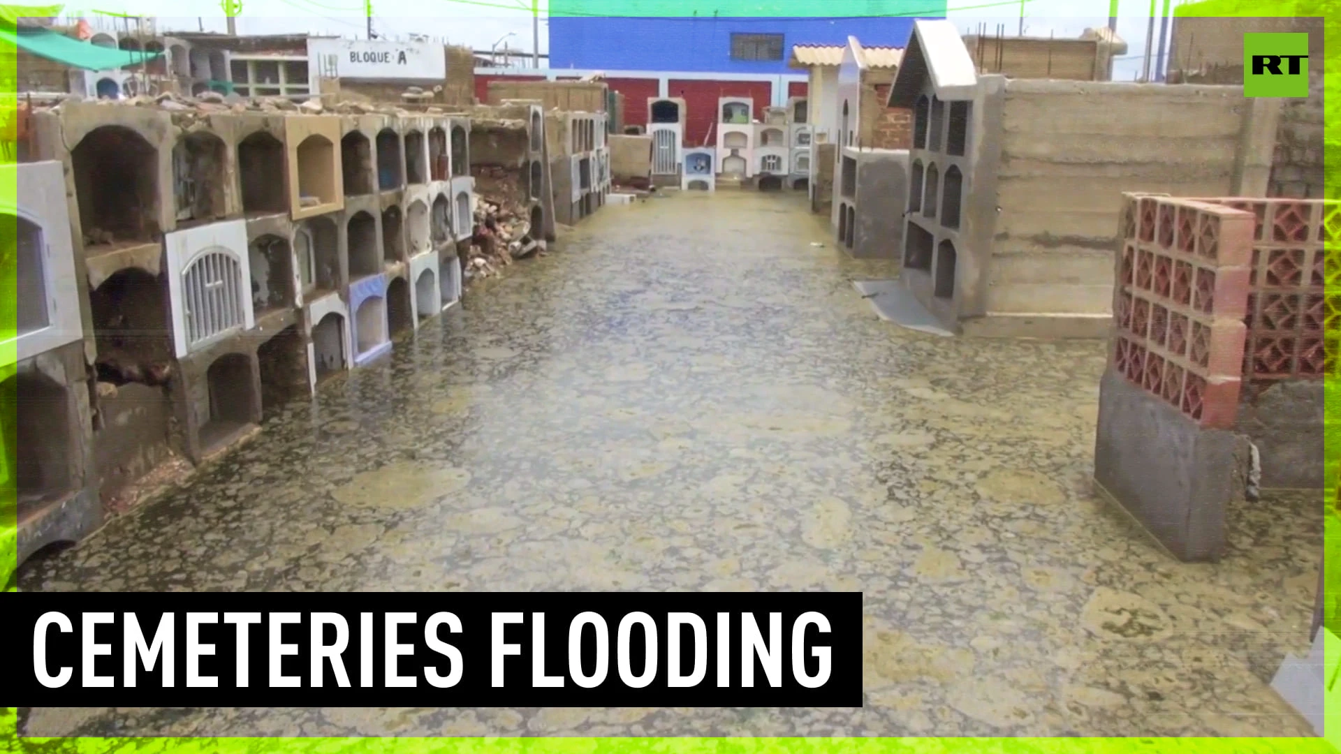 'Tombs are going to fall' | Peruvians warn of health risks as burials take place in damaged, flooded cemeterie