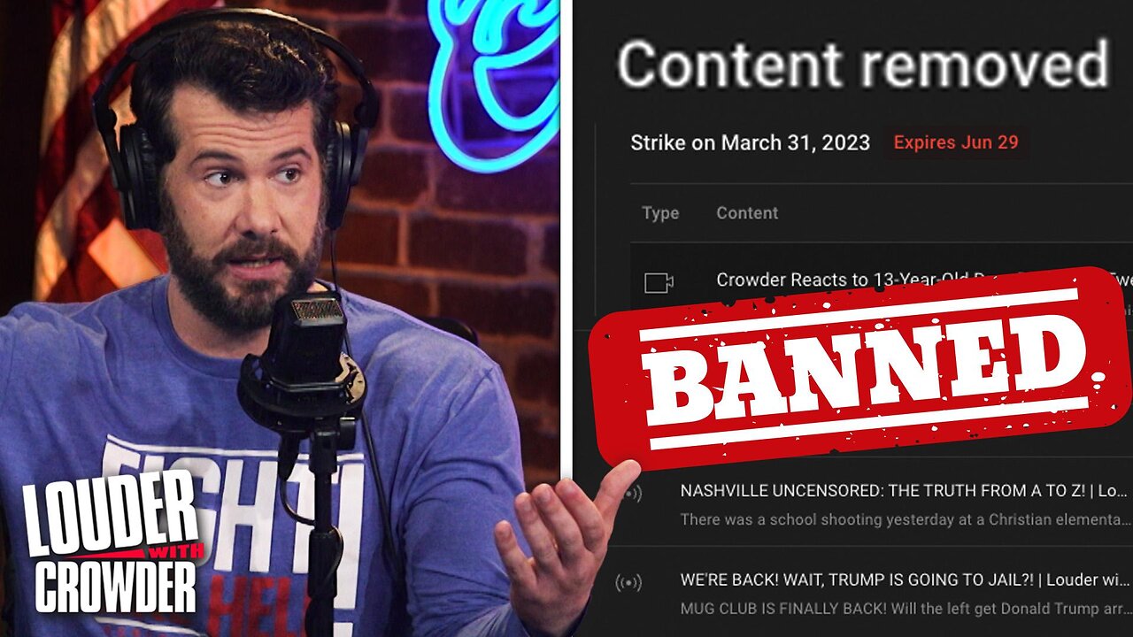 2 STRIKES: YOUTUBE LAUNCHES ATTACK ON CROWDER! + GUEST: NICK DI PAOLO | Louder with Crowder