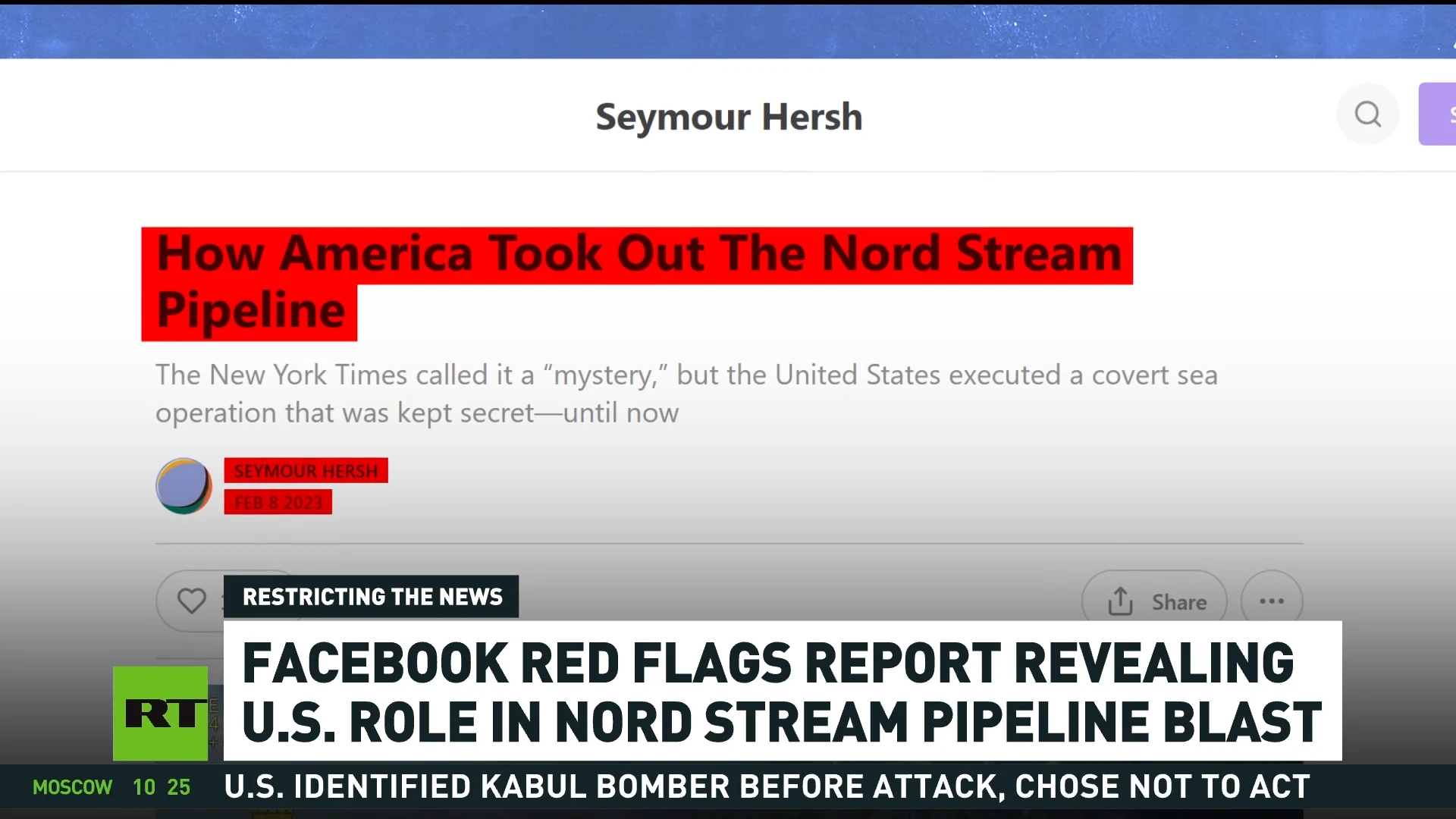 Facebook picks a side in Nord Stream sabotage... you'll never guess whose