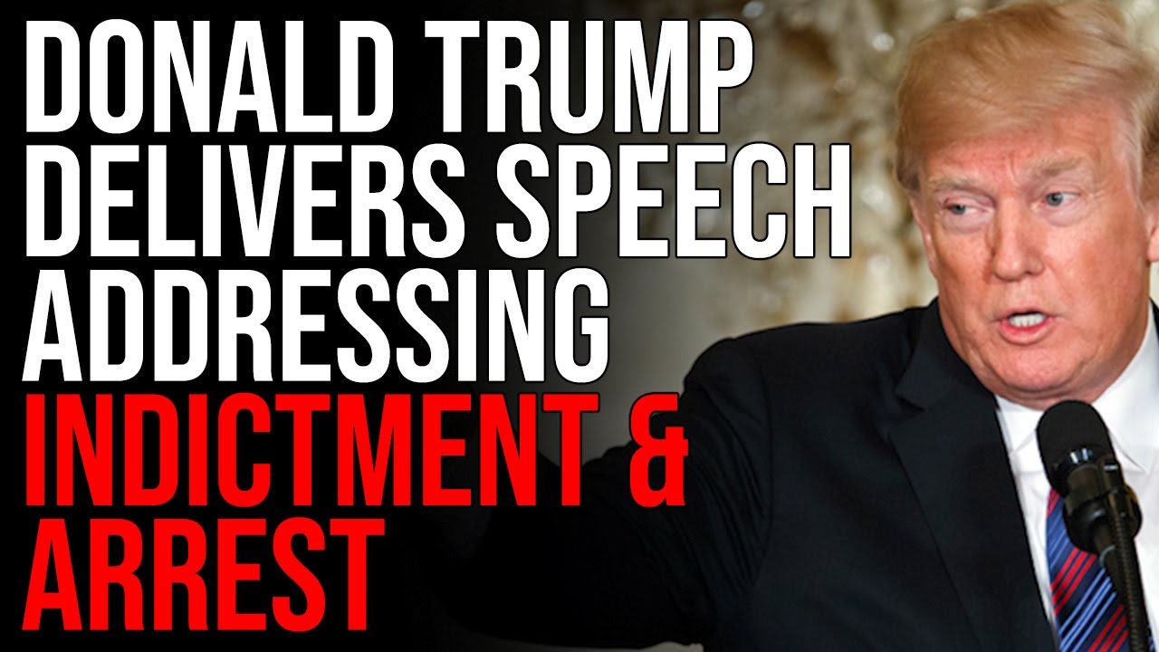 Donald Trump Delivers Speech Addressing Indictment & Arrest