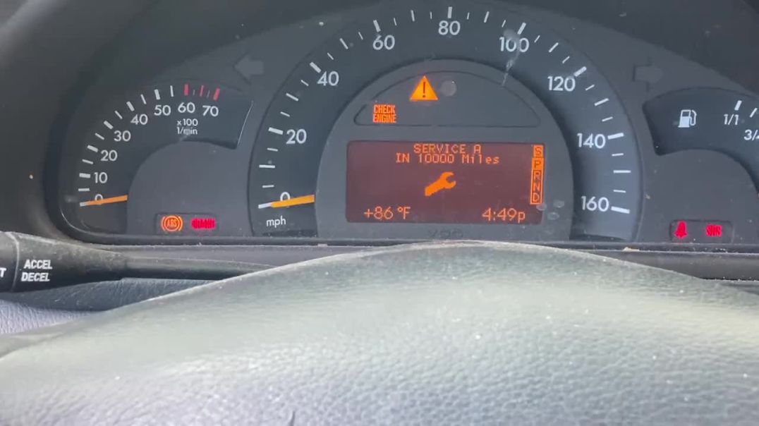 How To Reset The Service B Counter On A Mercedes Early 2000 C Class