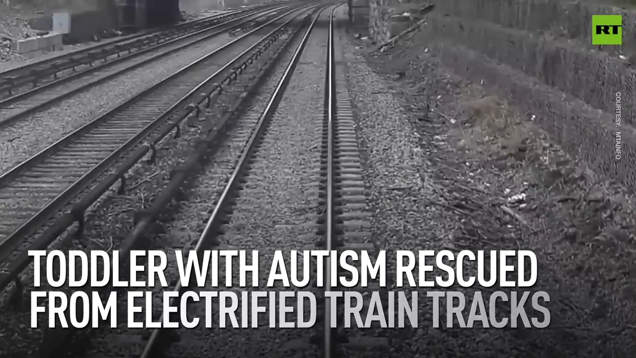 Toddler with autism rescued from electrified train tracks