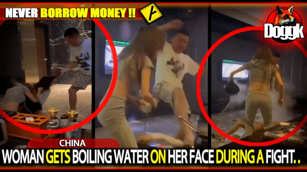 WOMAN GETS BOILING WATER ON HER FACE DURING A FIGHT.. (TAIWAN)