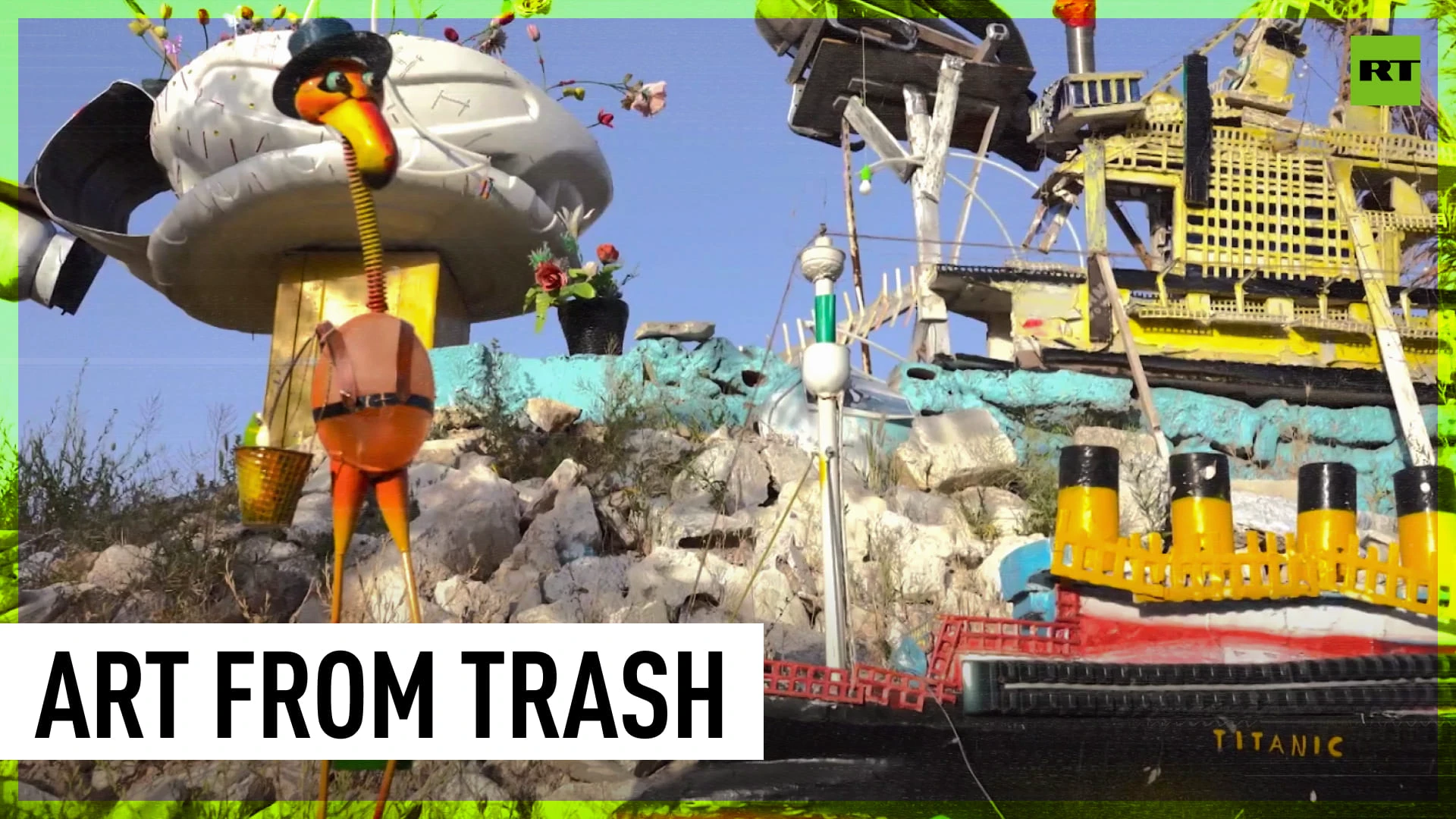 Sculptor turns landfill site into open-air ‘museum’ of scrap and junk art